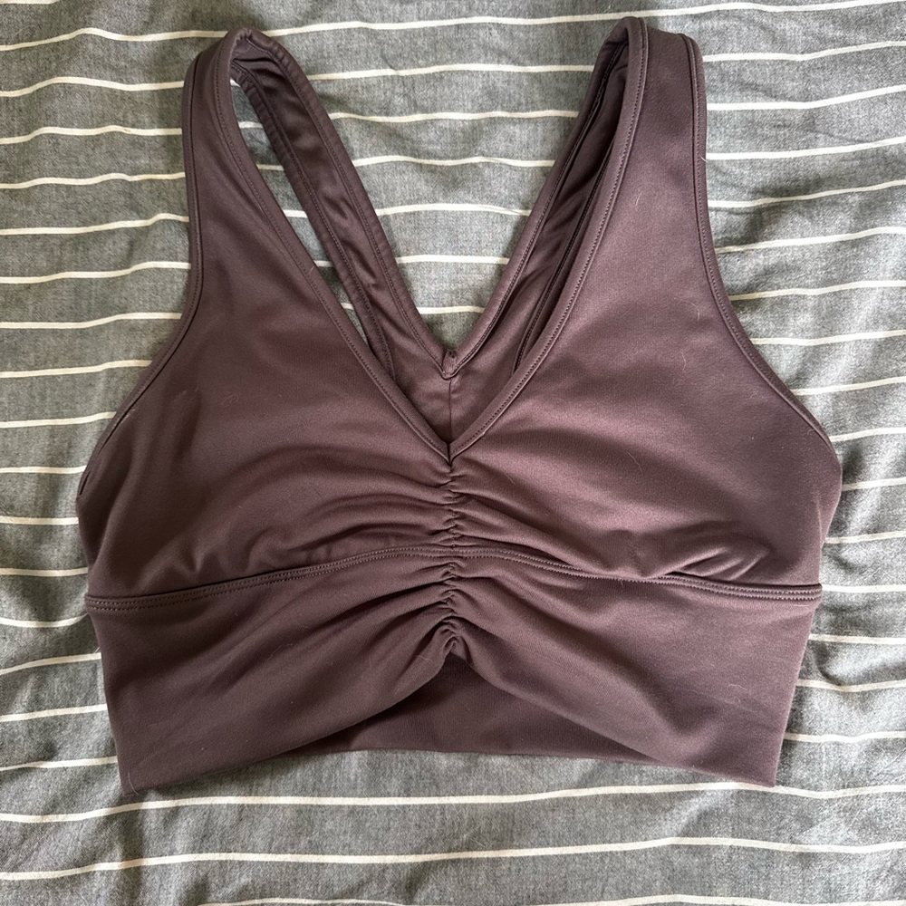 Alo ruched bra/crop top